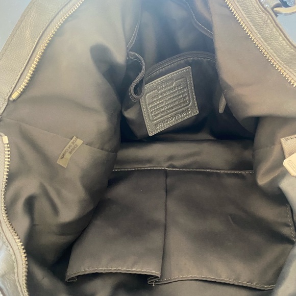 Coach silver leather crossbody/shoulder bag - Picture 3 of 7